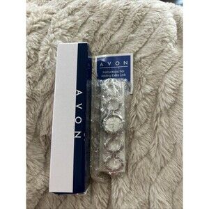Avon 2008 Silvertone Circle Watch NOS